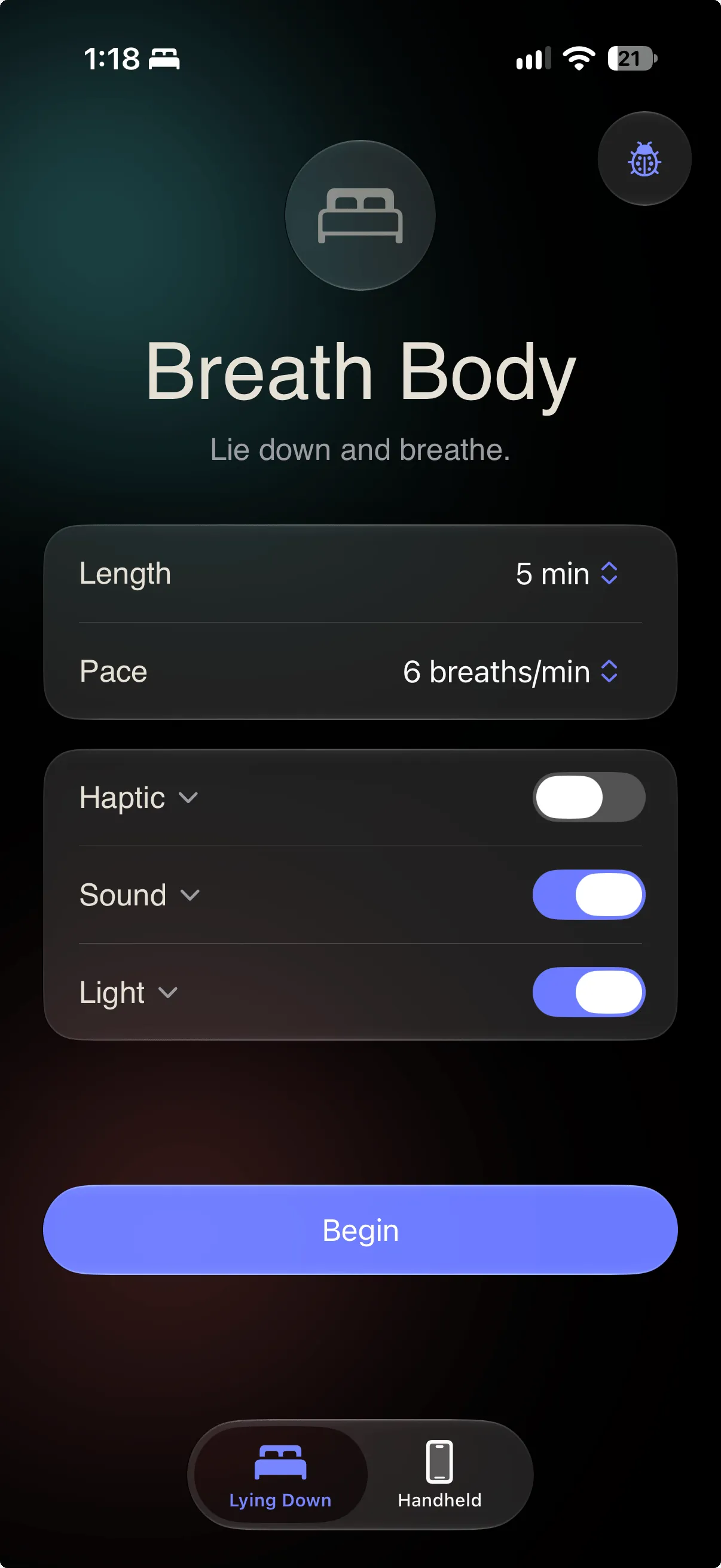 Breath Body screen